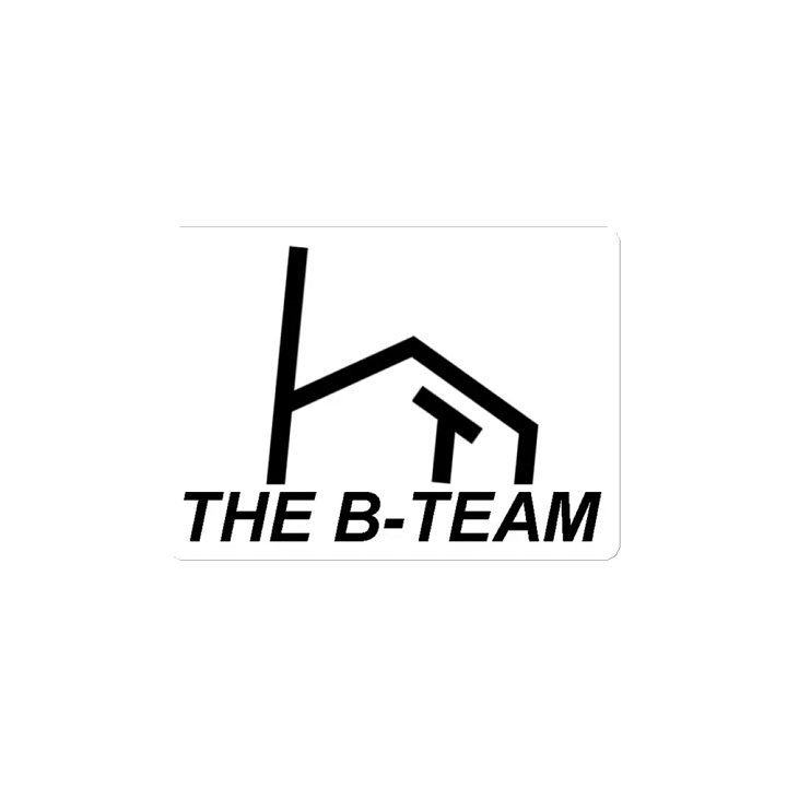 B-Team Black On White Magnet product image (2)