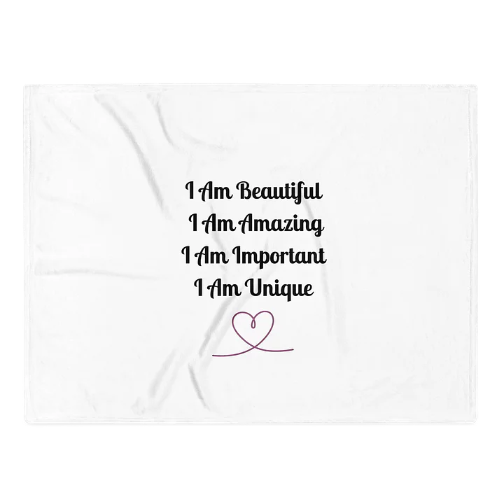 I am Beautiful Throw Blanket product image (2)