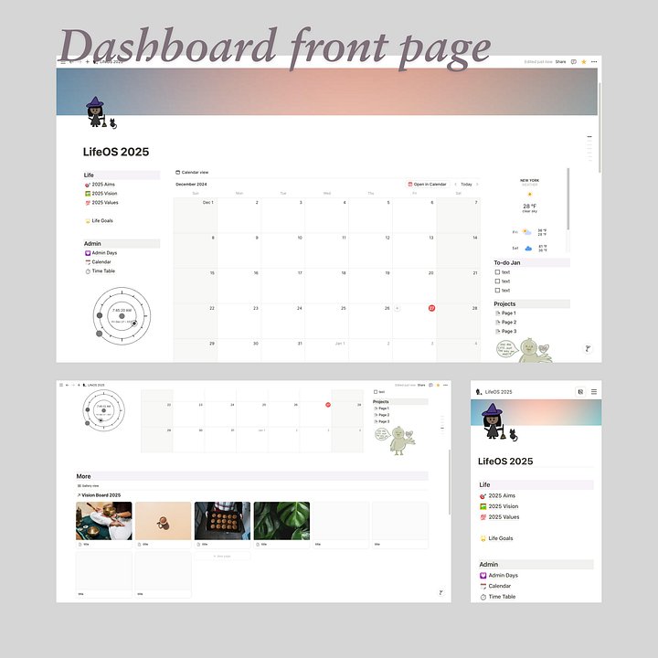 LifeOS 2025 - Template for Notion (digital download) product image (2)