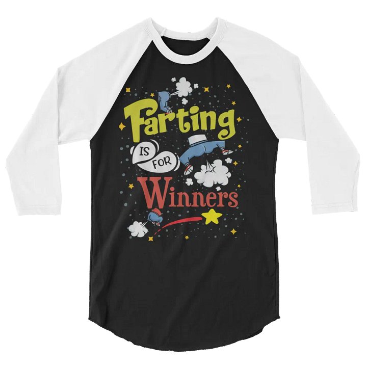 Farting Is For Winners raglan product image (6)