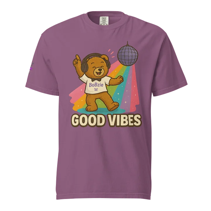 Bobzie’s Good Vibes Men’s Heavyweight Tee | Steady Energy Edition by FayzieBobs product image (1)