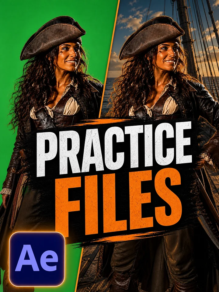 After Effects Green Screen Keying Practice Footage product image (1)