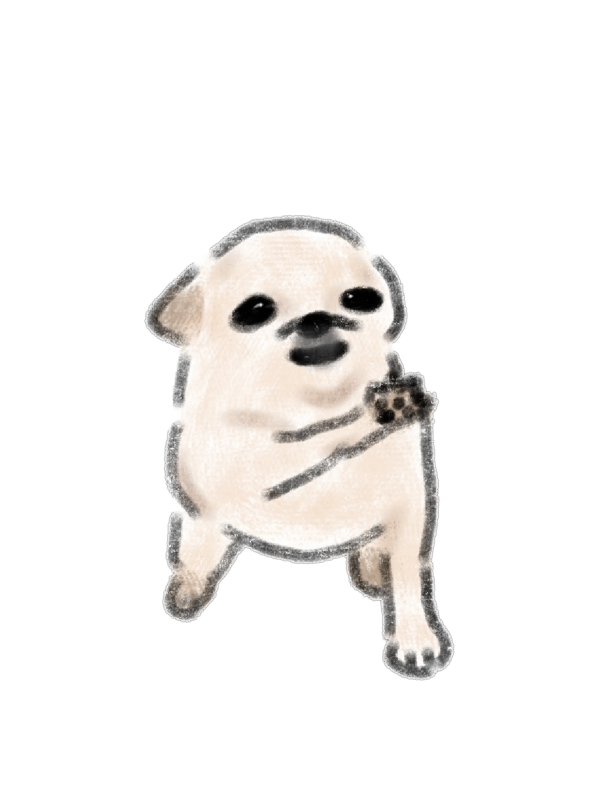 15 Cute Hand-Drawn Dog PNG Clipart Bundle product image (8)