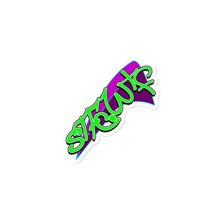 STFC.WTF Graffiti Die-Cut Magnet product image (2)