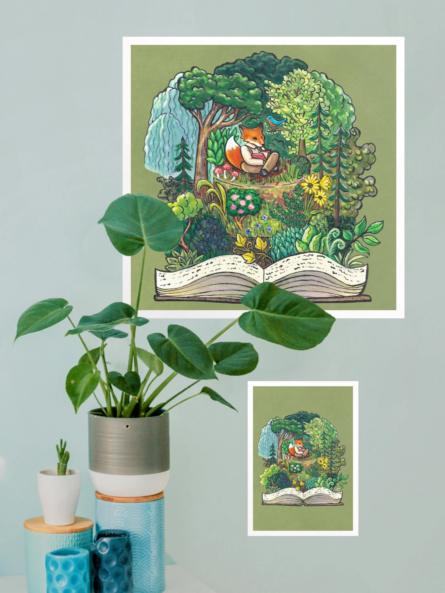 Fantasy Forest Fox Cake - Print product image (1)