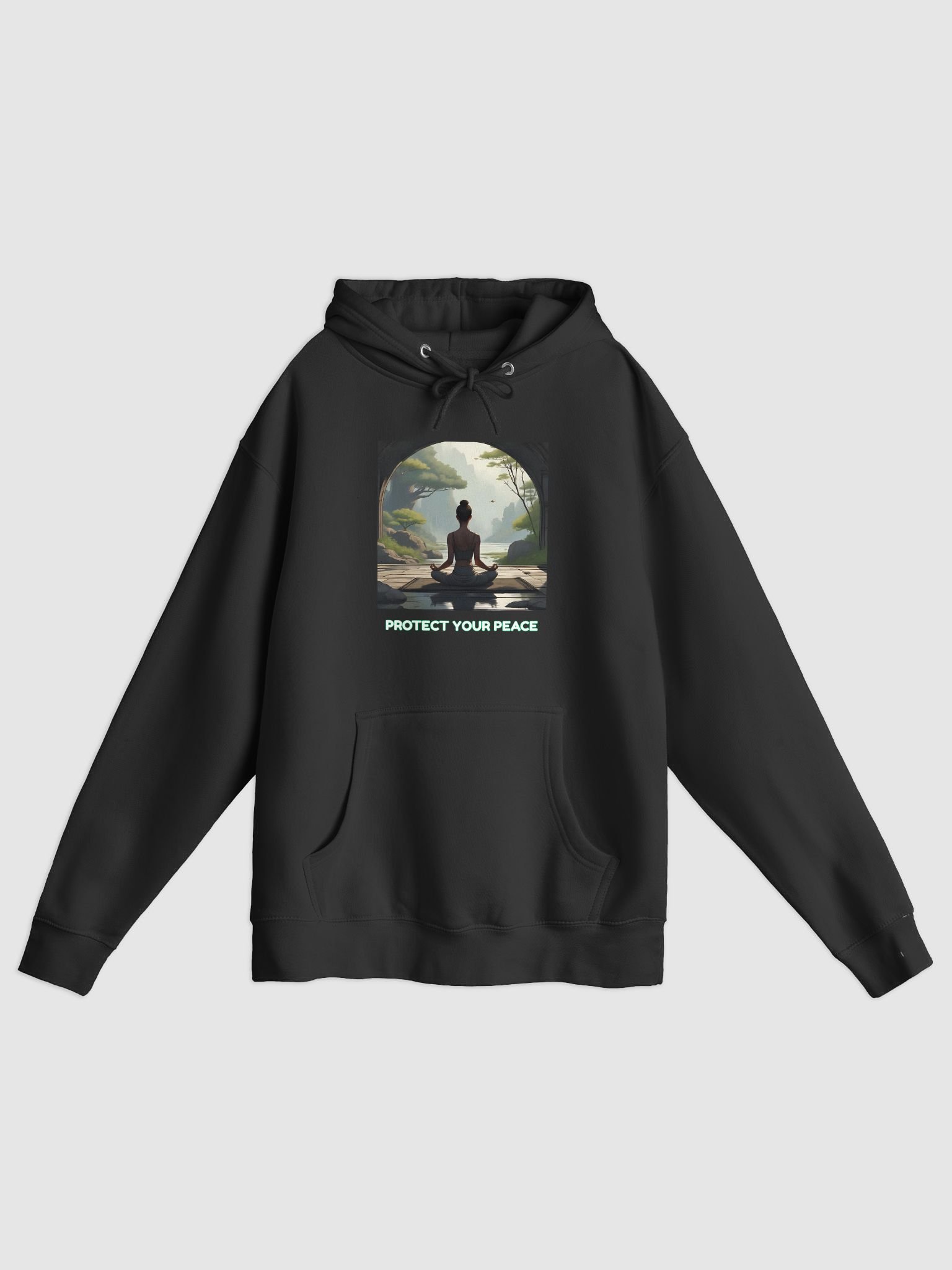 Protect Your Peace – Minimal Mindfulness Hoodie for Calm & Confidence product image (1)