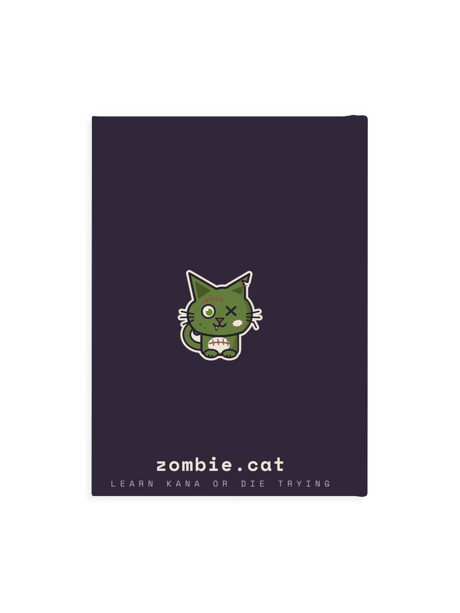 Benkyo-chu Snooze Slug Zombie Cat Hardcover Study Journal product image (2)