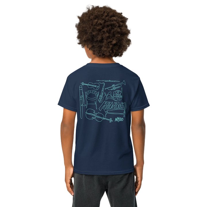 MYSO Navy Instrument Youth T-shirt product image (2)