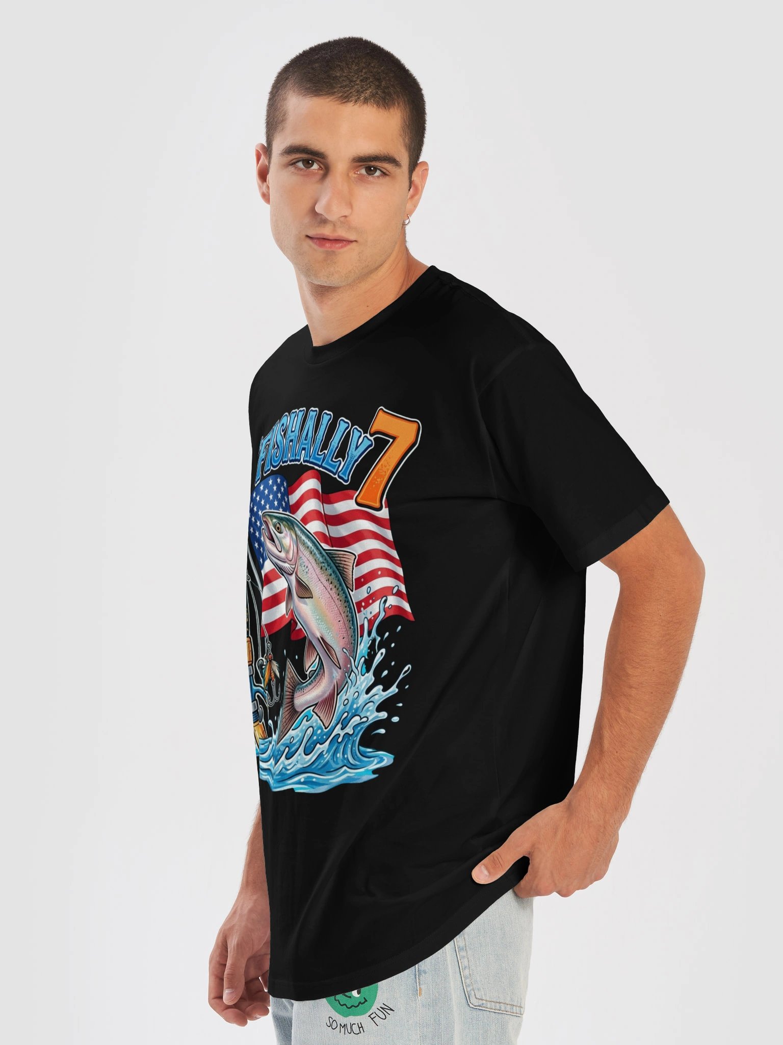 O’Fishally 7 Patriotic Fishing Tee product image (37)