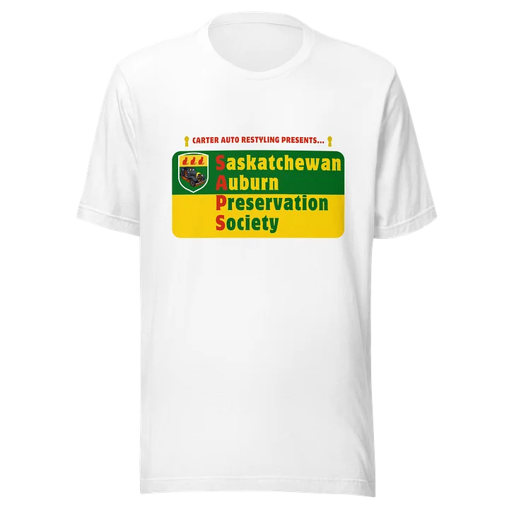 Saskatchewan Auburn Preservation Society T-Shirt White product image (1)
