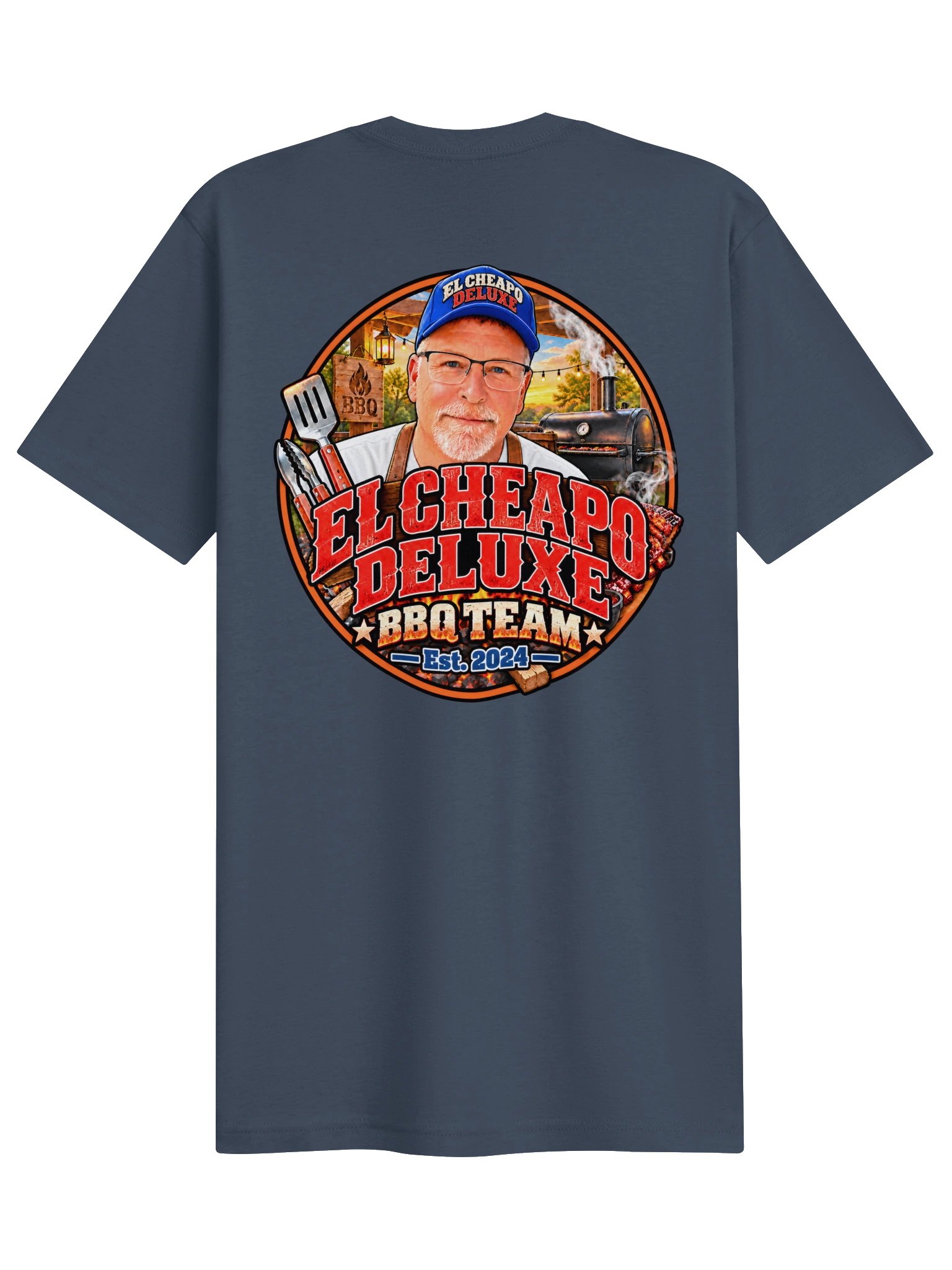 El Cheapo Deluxe BBQ Team - Logo Tee product image (2)