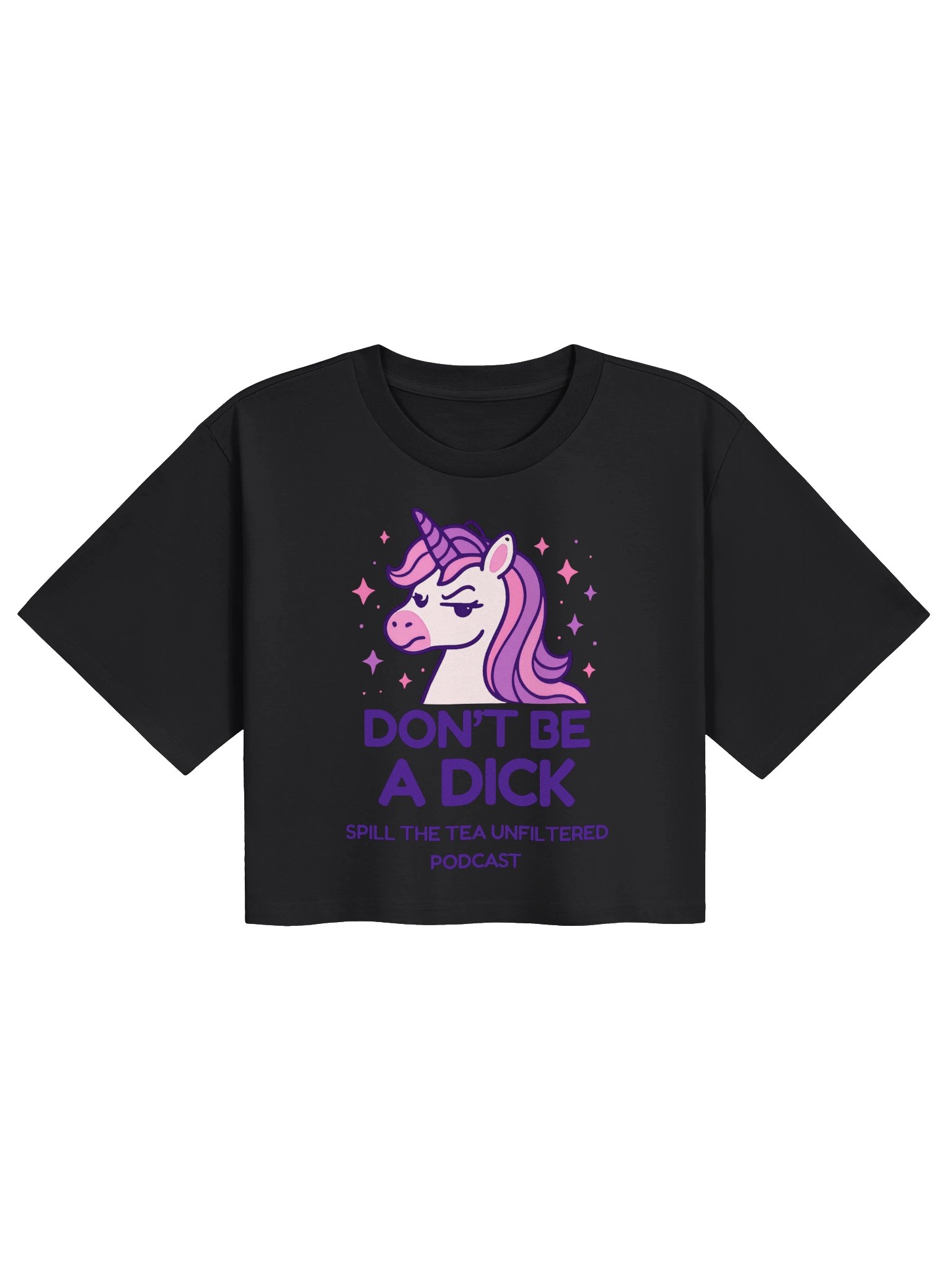 Don’t Be a Dick Unicorn Crop Tee product image (1)