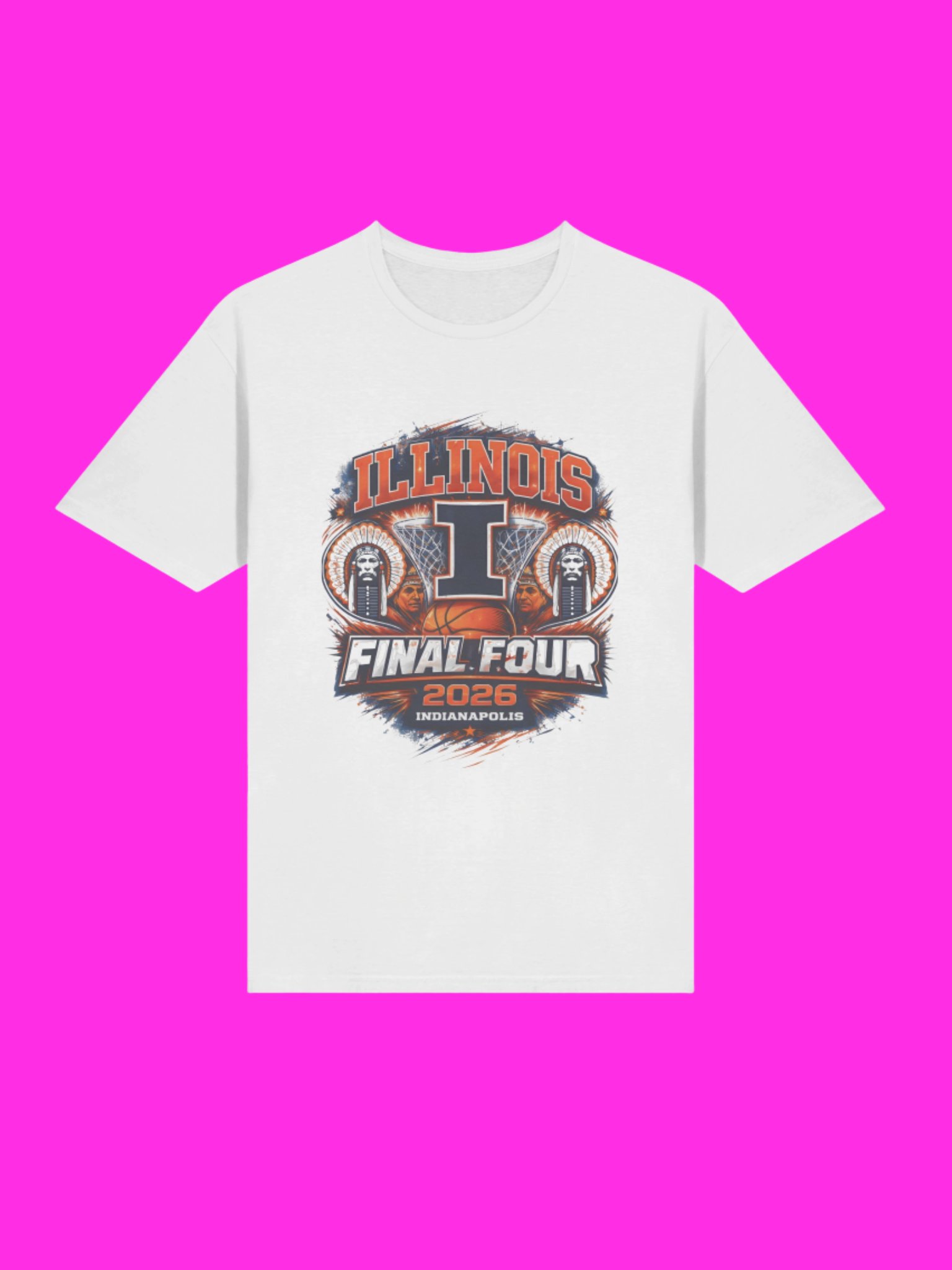 Illinois Final Four 2026 March Madness Illini Basketball Shirt product image (58)
