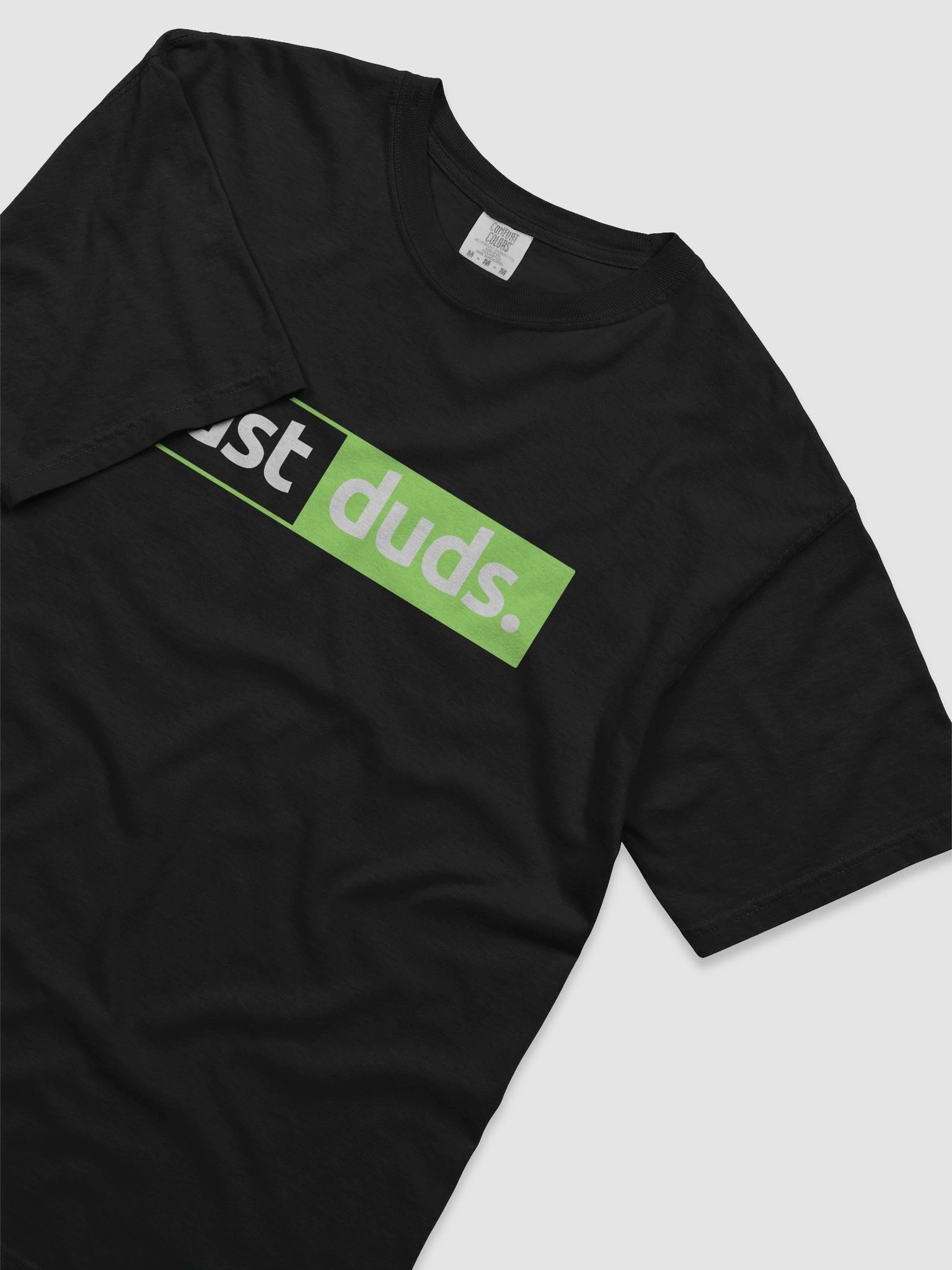 Pixelated Comfort: Green 'Duds' T-Shirt product image (2)