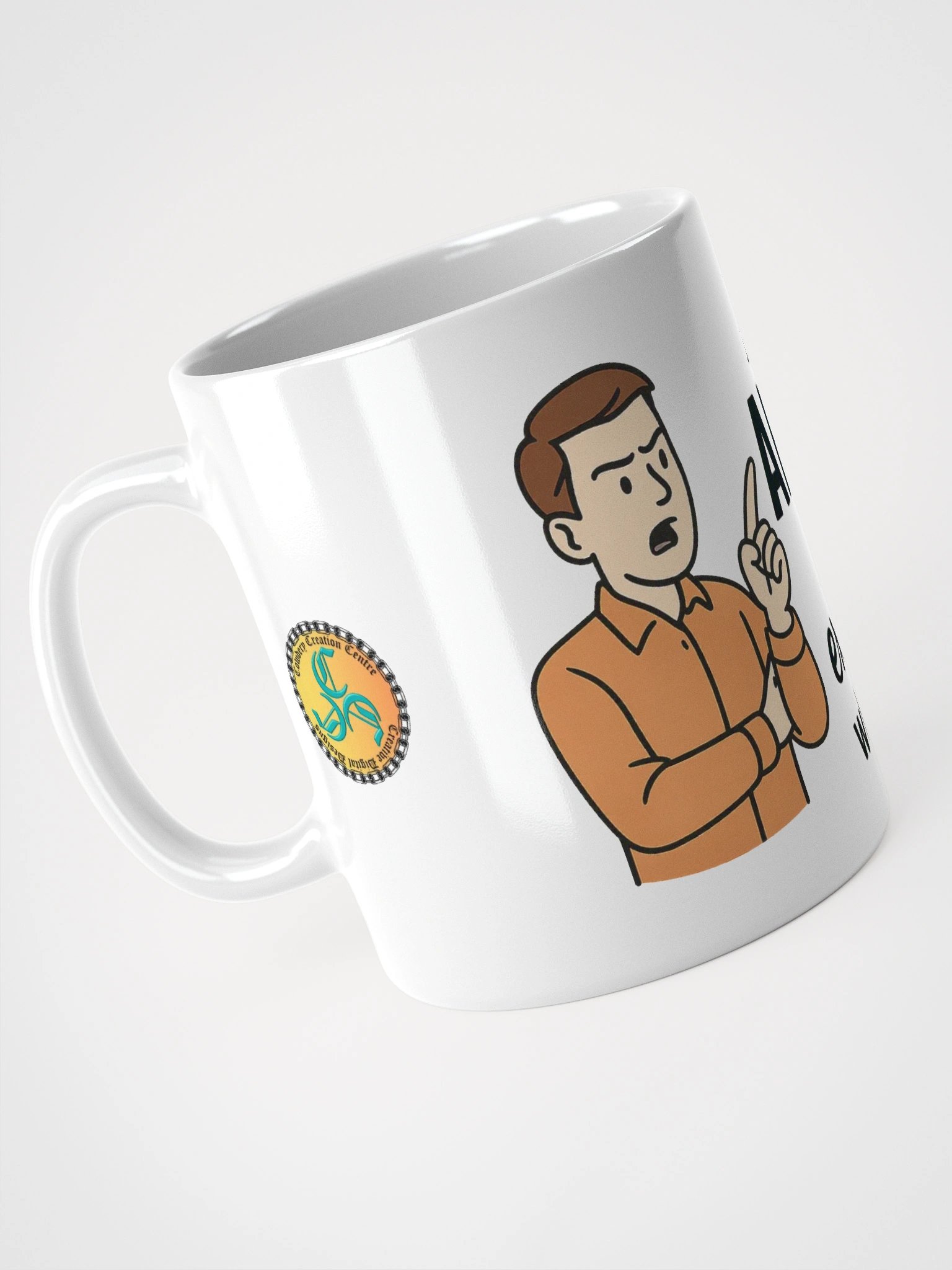 I'm Not Arguing (Male) Glossy White Mug product image (3)