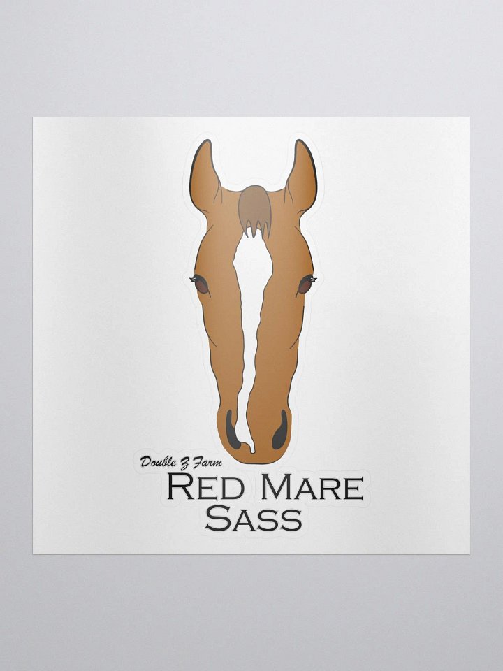 Red Mare Sass Sticker Large product image (1)