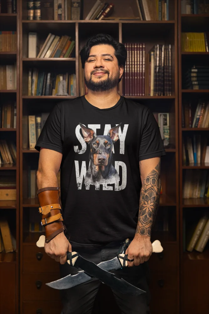 Stay Wild Doberman Regular Fit T-shirt product image (1)