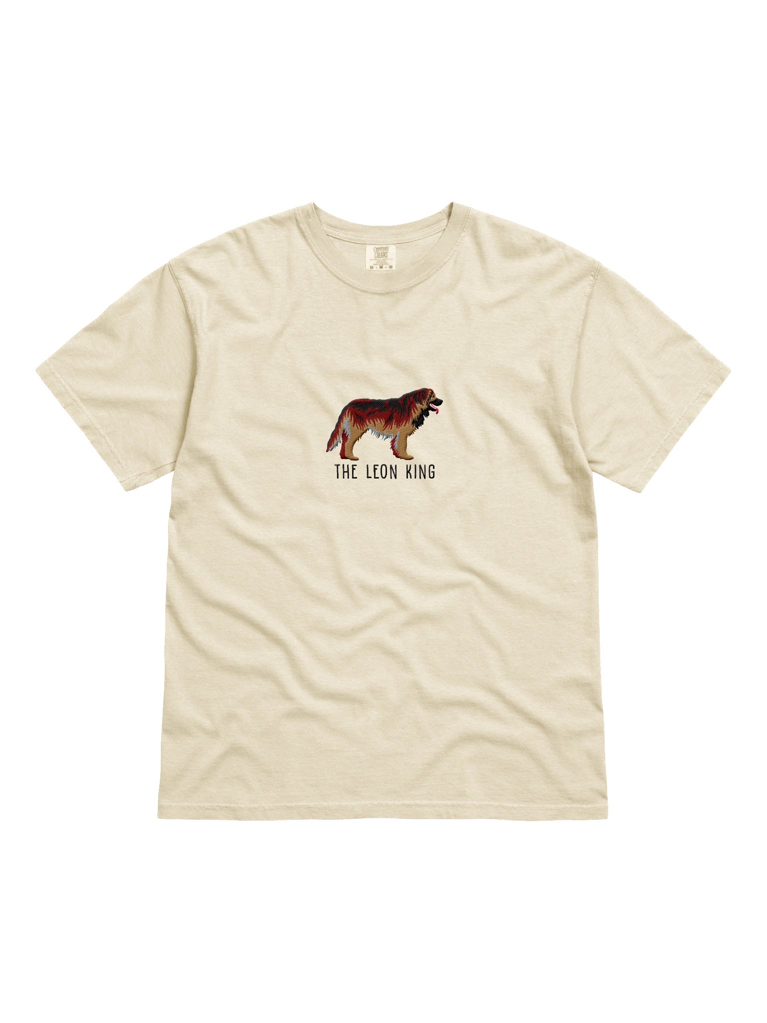 The Leon King T-Shirt(Embroidered) of a Leonberger(Black & Tan) product image (4)
