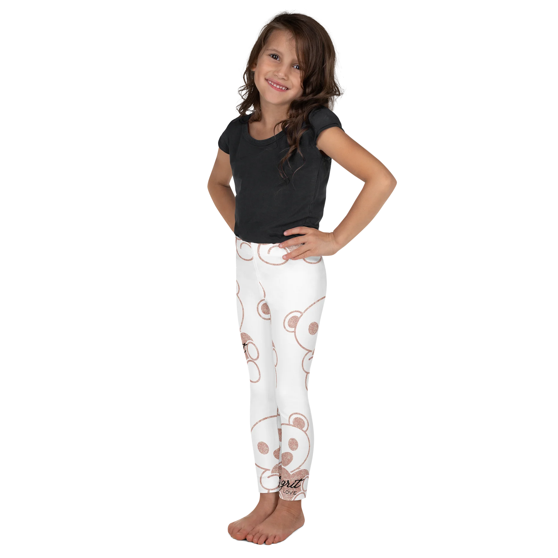 GRIT LOVE Glitch Teddy Kids Leggings product image (4)