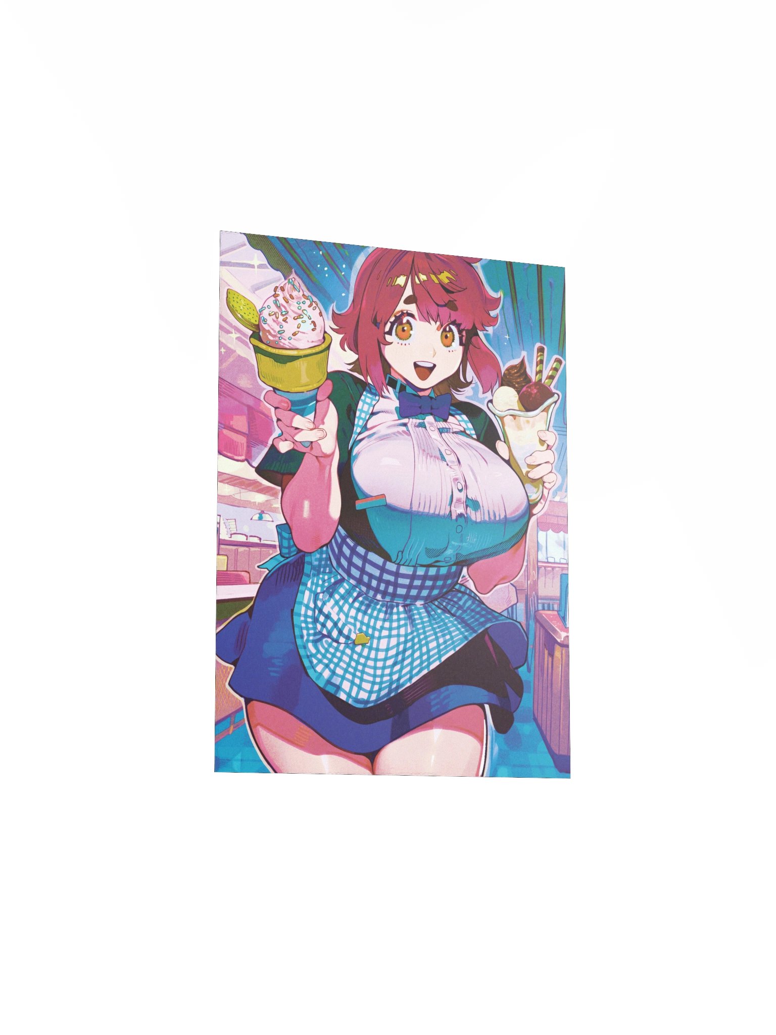 Happy Ice Cream Girl Print product image (3)