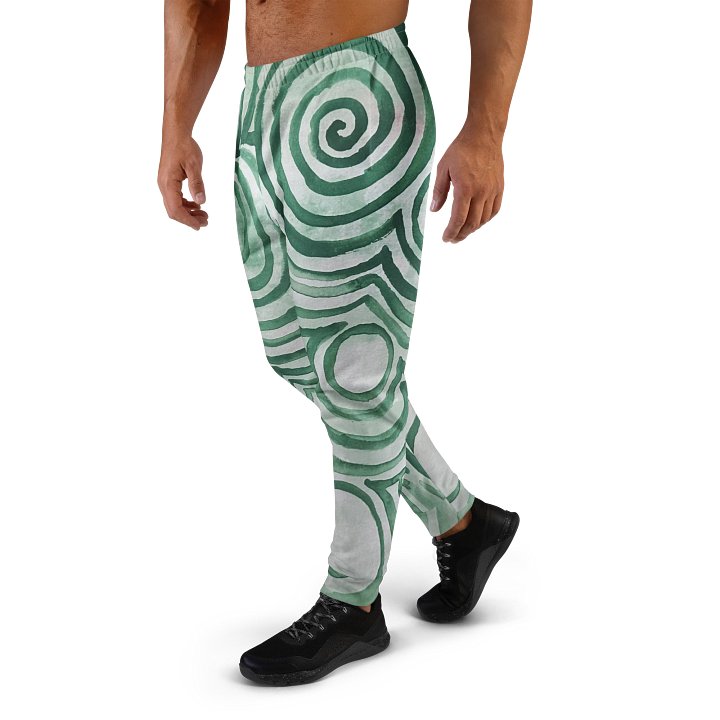 "Green Swirl" Men's Joggers product image (1)
