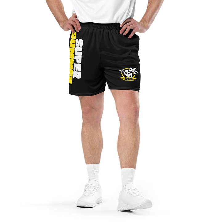 S.E.S Super Summer 26 - Yellow Logo Mesh Shorts product image (1)