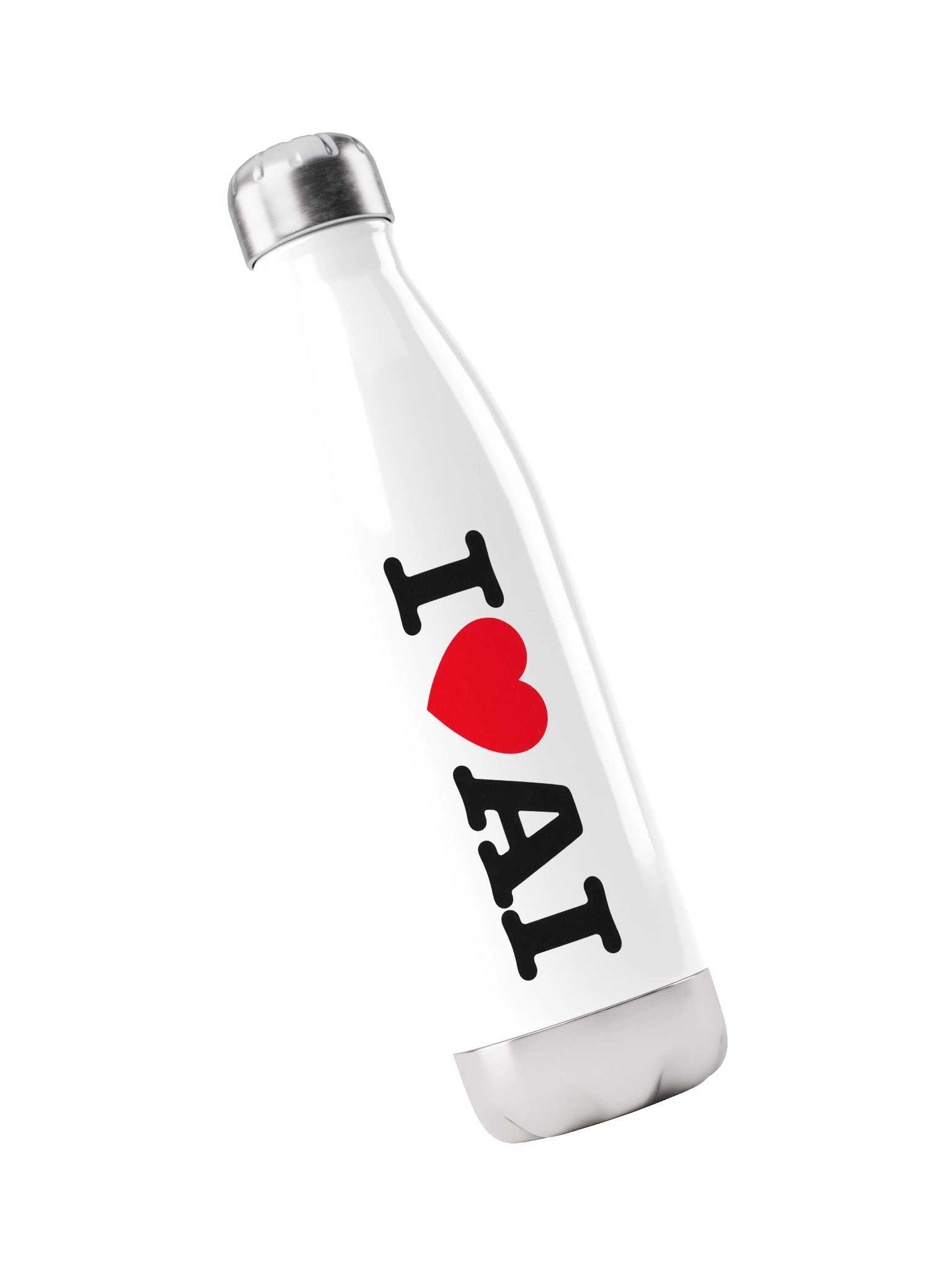 I ❤️ AI - Stainless Steel Water Bottle product image (3)