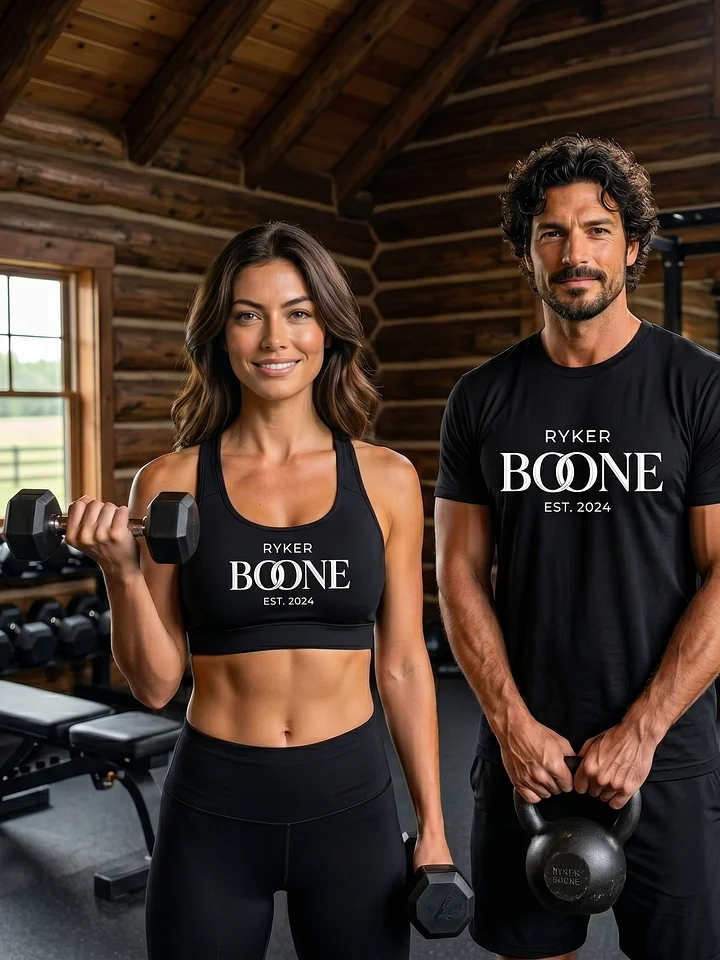 Ryker Boone "Midnight Motion" Recycled Longline Sports Bra (Black) product image (1)