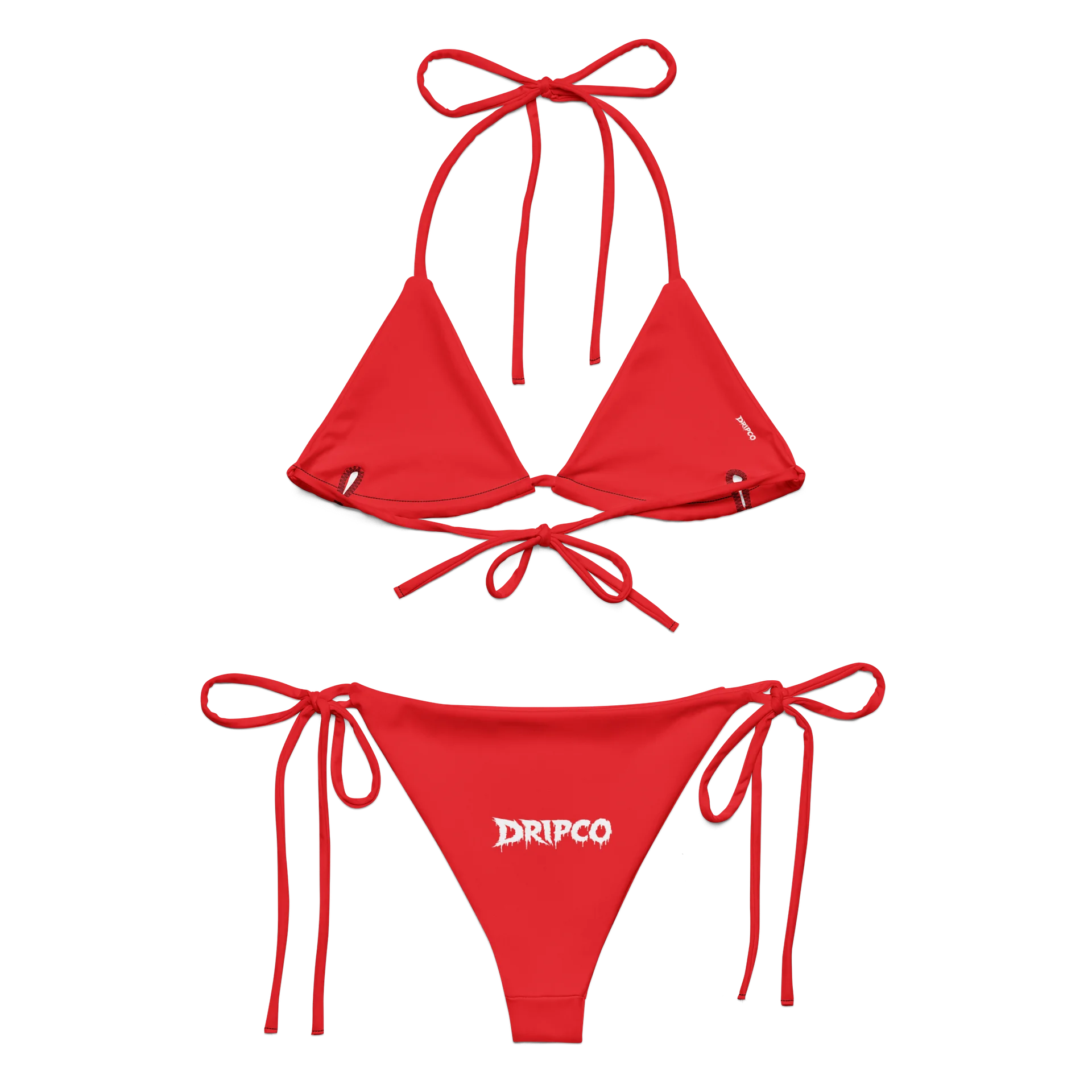 DRIPCO Red Logo String Bikini product image (2)