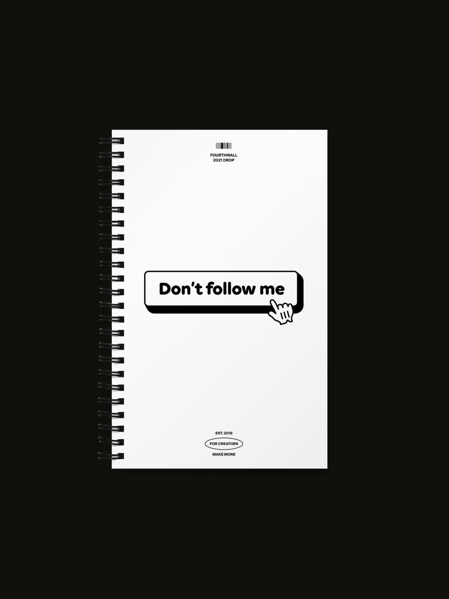Don't Follow Me Spiral Notebook product image (1)