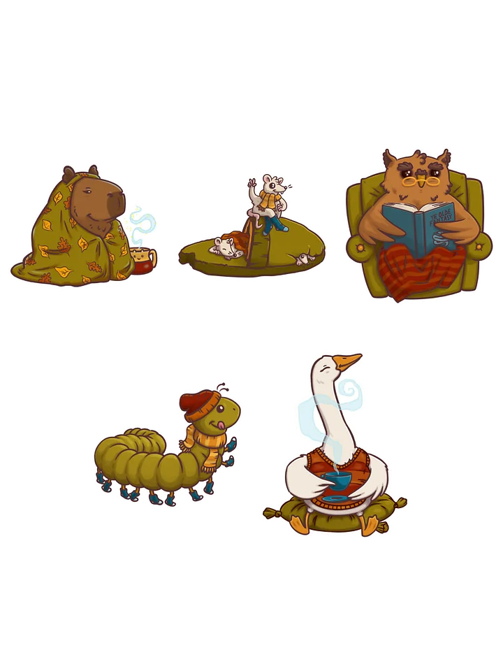 sticker bundle : cosy animals product image (2)