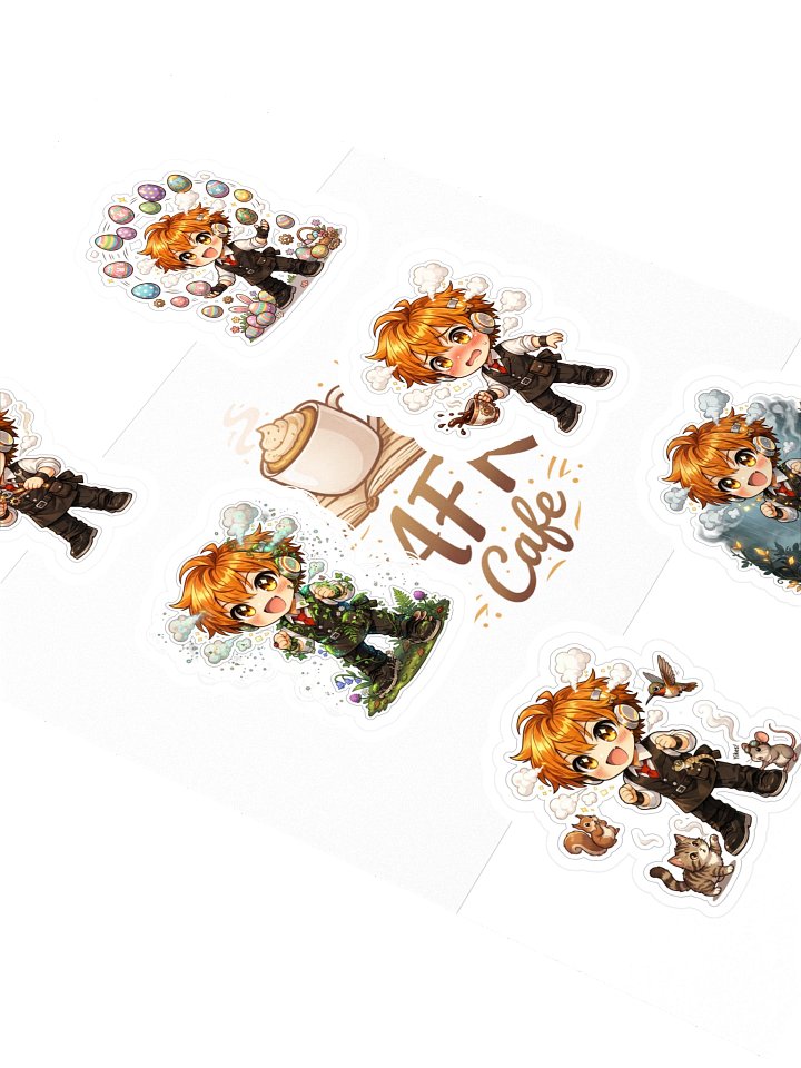 AFK Cafe | Sebastian Steam Sticker Sheet ♨️☕ product image (2)