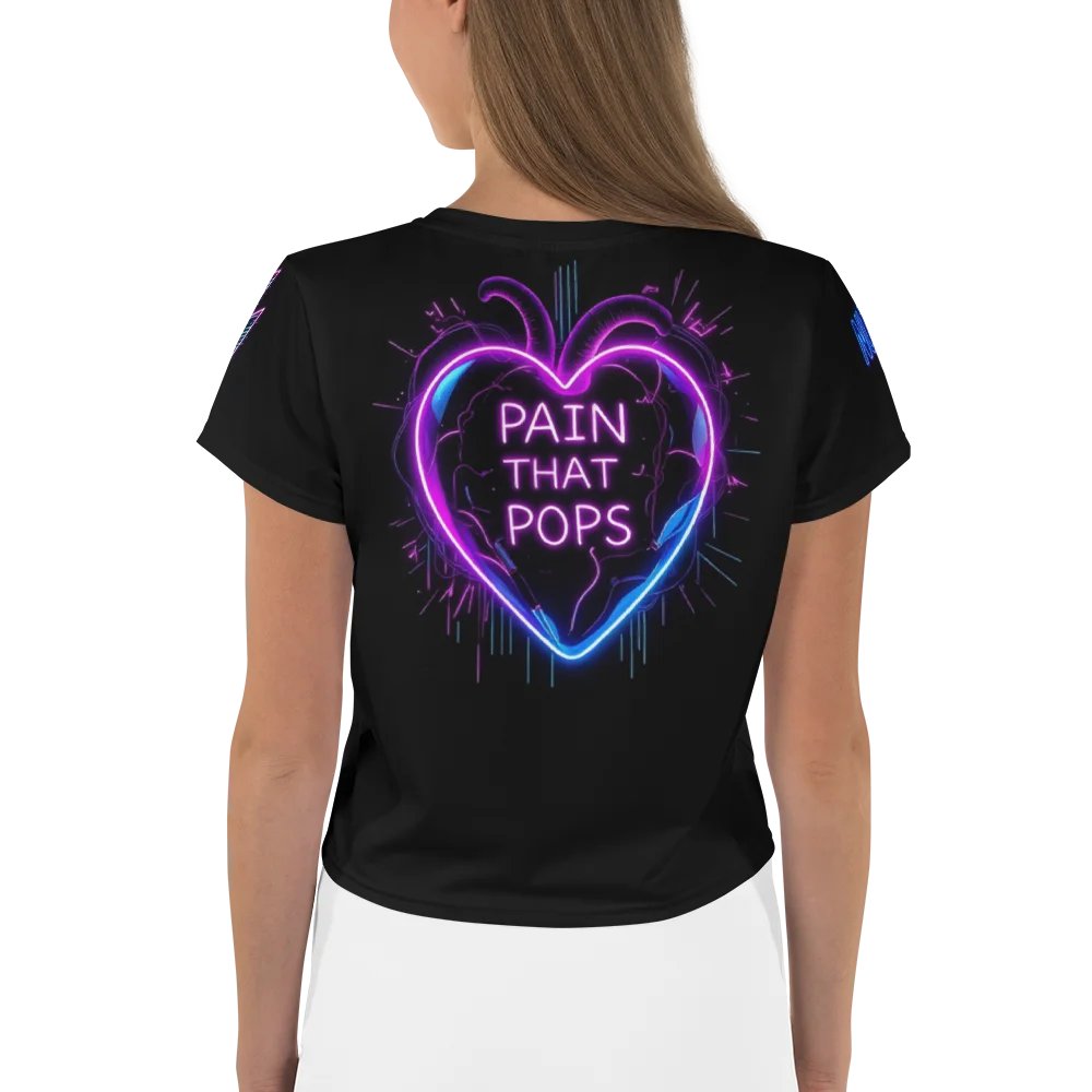 Bleed Neon Crop Graphic Tee product image (2)