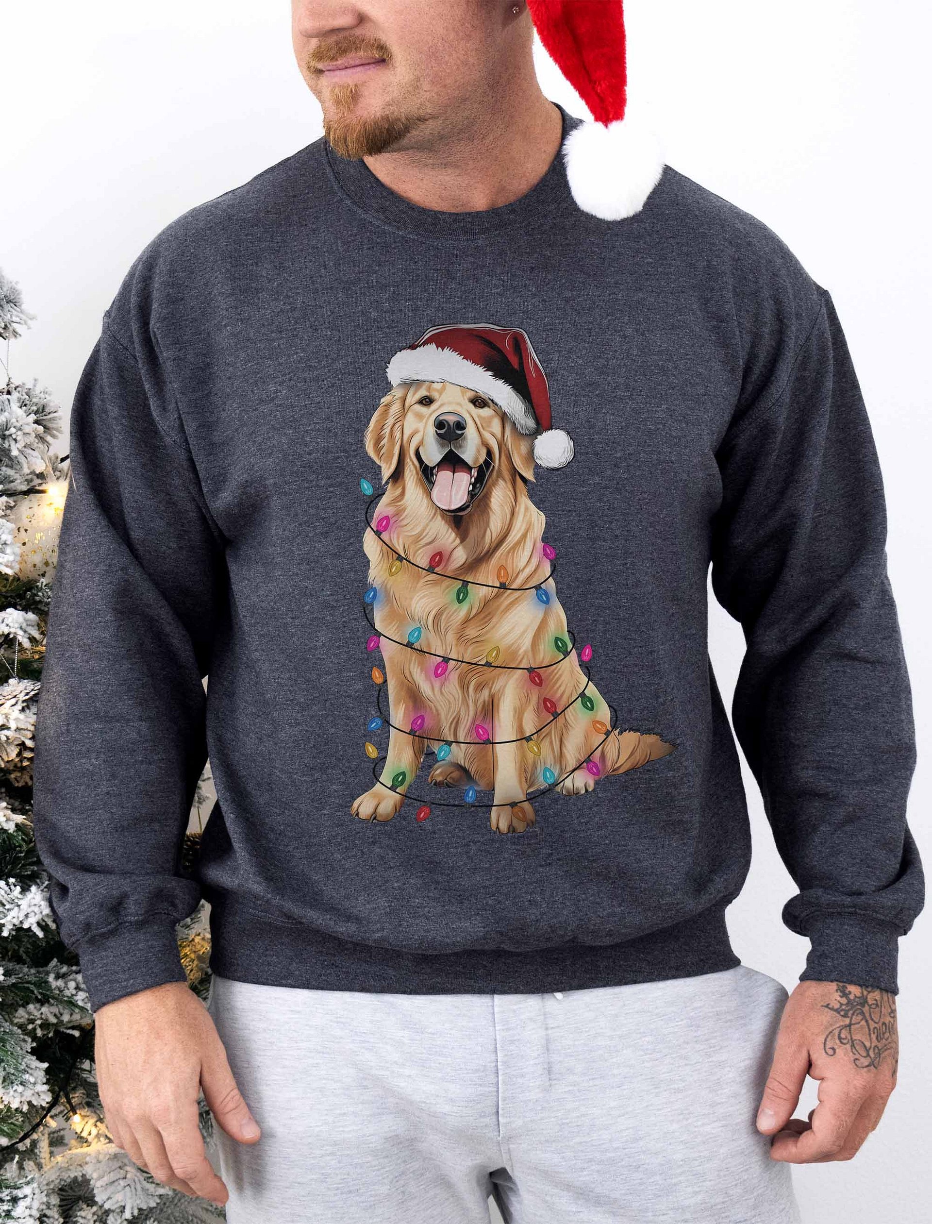 Funny Golden Retriever Christmas Sweatshirt for Goldie Paw-rents product image (1)