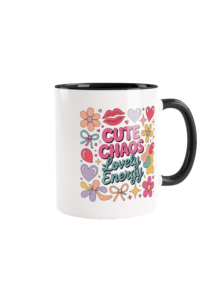 Cute Chaos Lovely Energy Coffee Mug - with Color Inside product image (1)