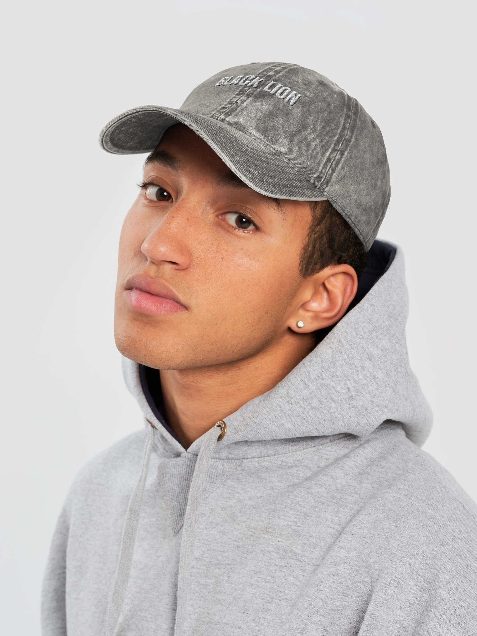 BLACK LION Acid-Wash Vintage Cotton Dad Hat product image (5)
