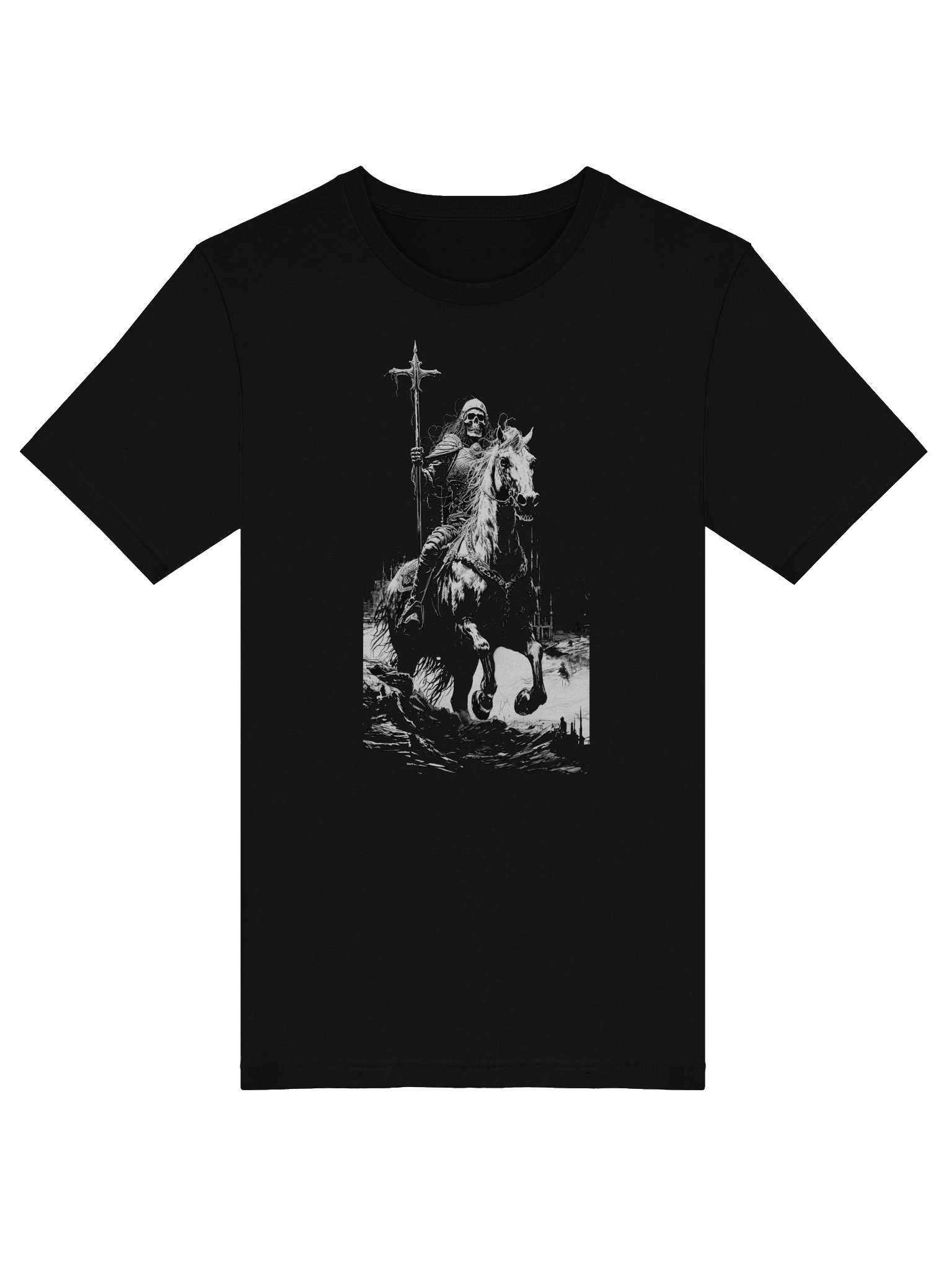 Death Rides A Horse - skeletal warrior harbinger of revelations T-Shirt product image (5)