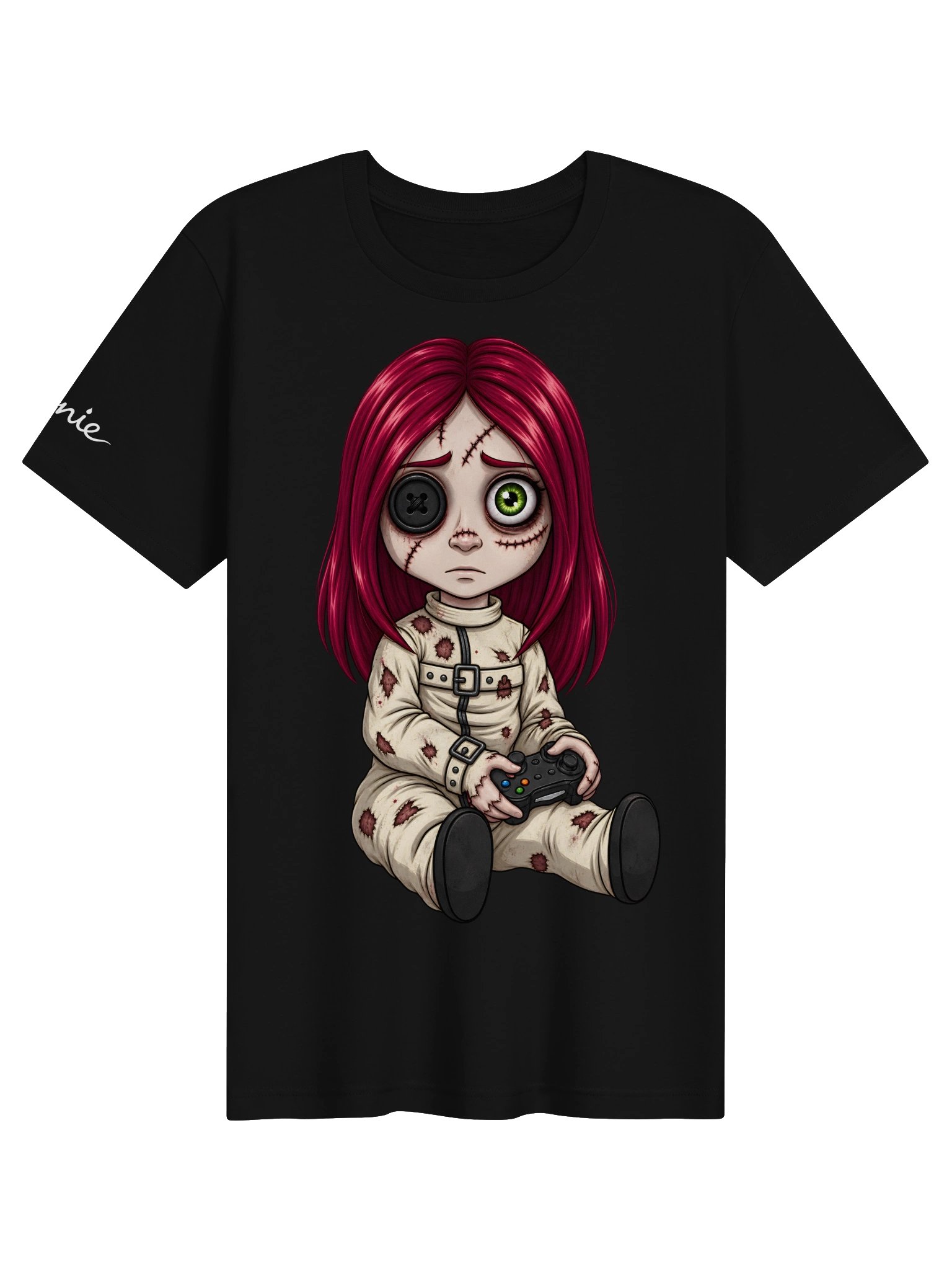 Creepy Gamer Doll – Unisex Supersoft T-Shirt product image (1)