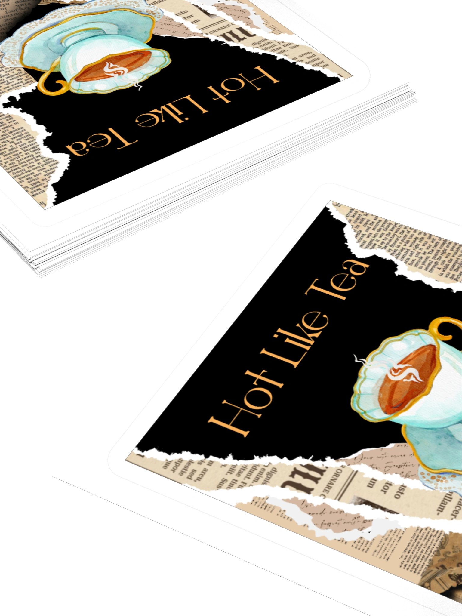 Hot Like Tea Square Sticker product image (4)