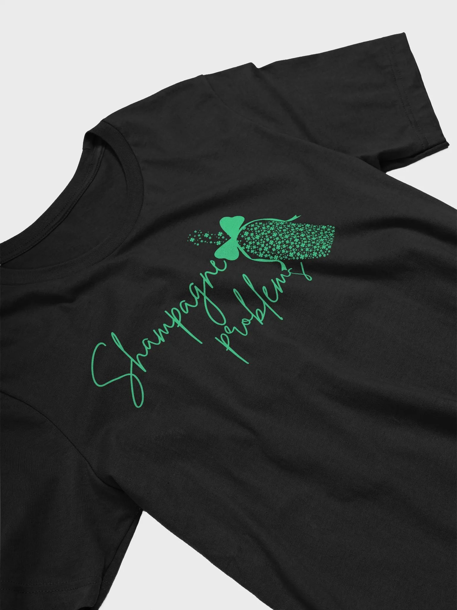 Shampagne Problems Black T-Shirt product image (4)