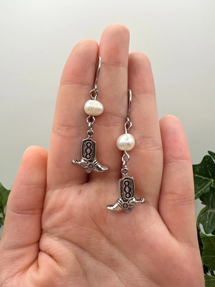 Coastal Cowgirl Boot Earrings product image (1)