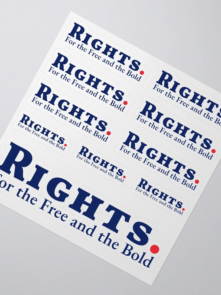 RIGHTS. Stickers product image (1)