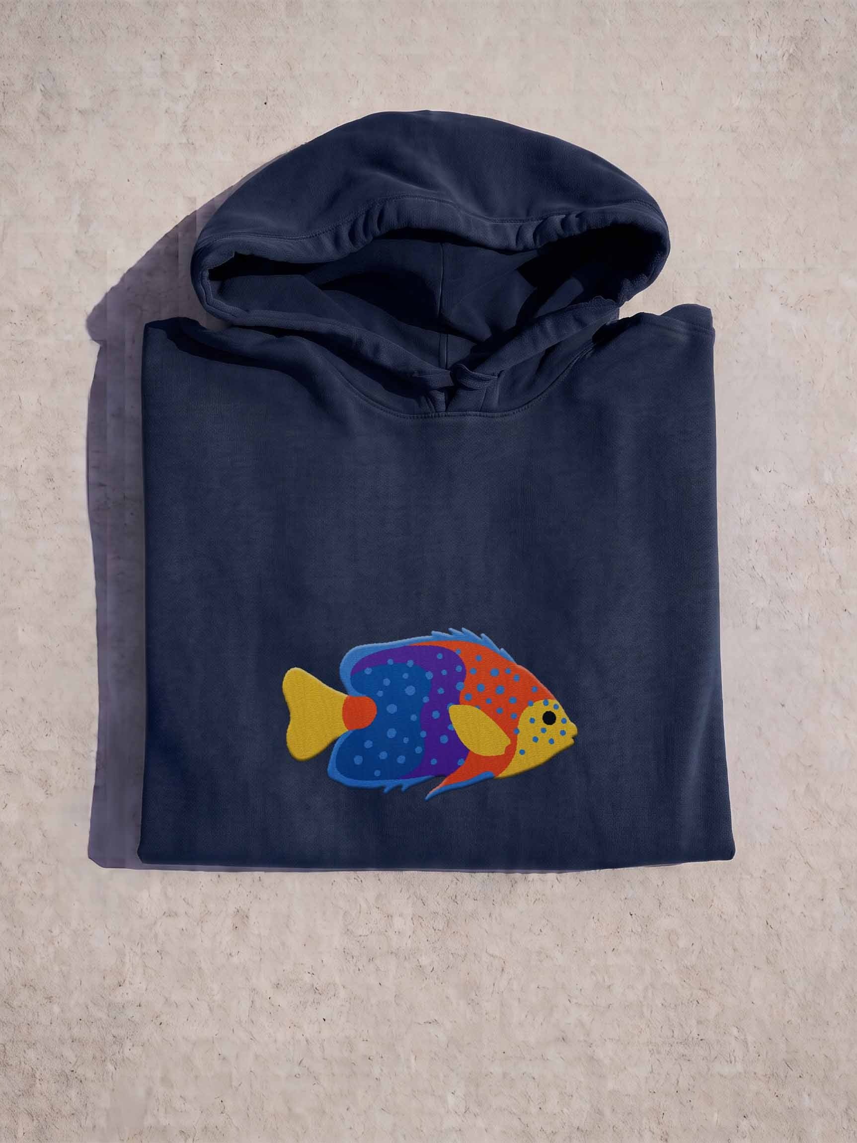 Interruptus Angelfish Embroidered Hoodie | Saltwater Reef Aquarium & Ocean Lover Apparel product image (1)