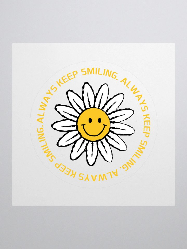 Always Keep Smiling Kiss Cut Stickers product image (2)