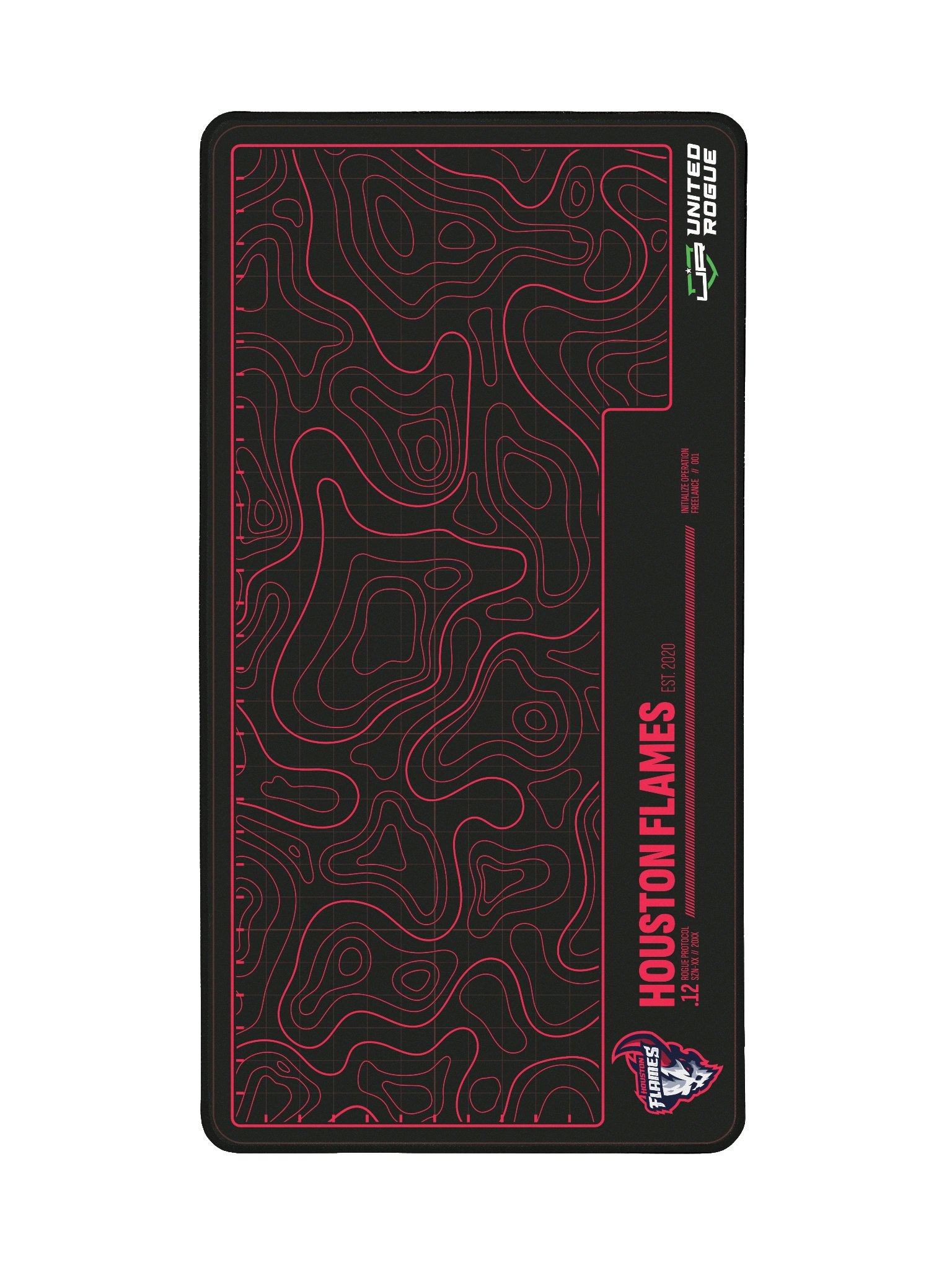 Houston Flames Map Desk Mat product image (2)
