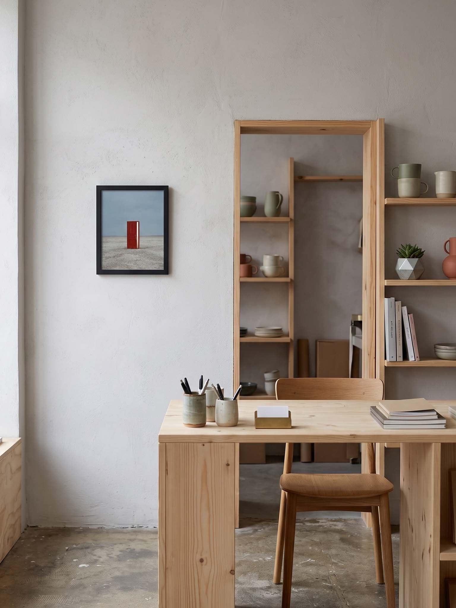 The Red Door - Surreal Minimalist Wall Art product image (37)