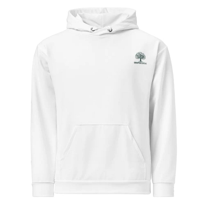 Graphic Grove Unisex Recycled Hoodie with Tree Design - White product image (1)