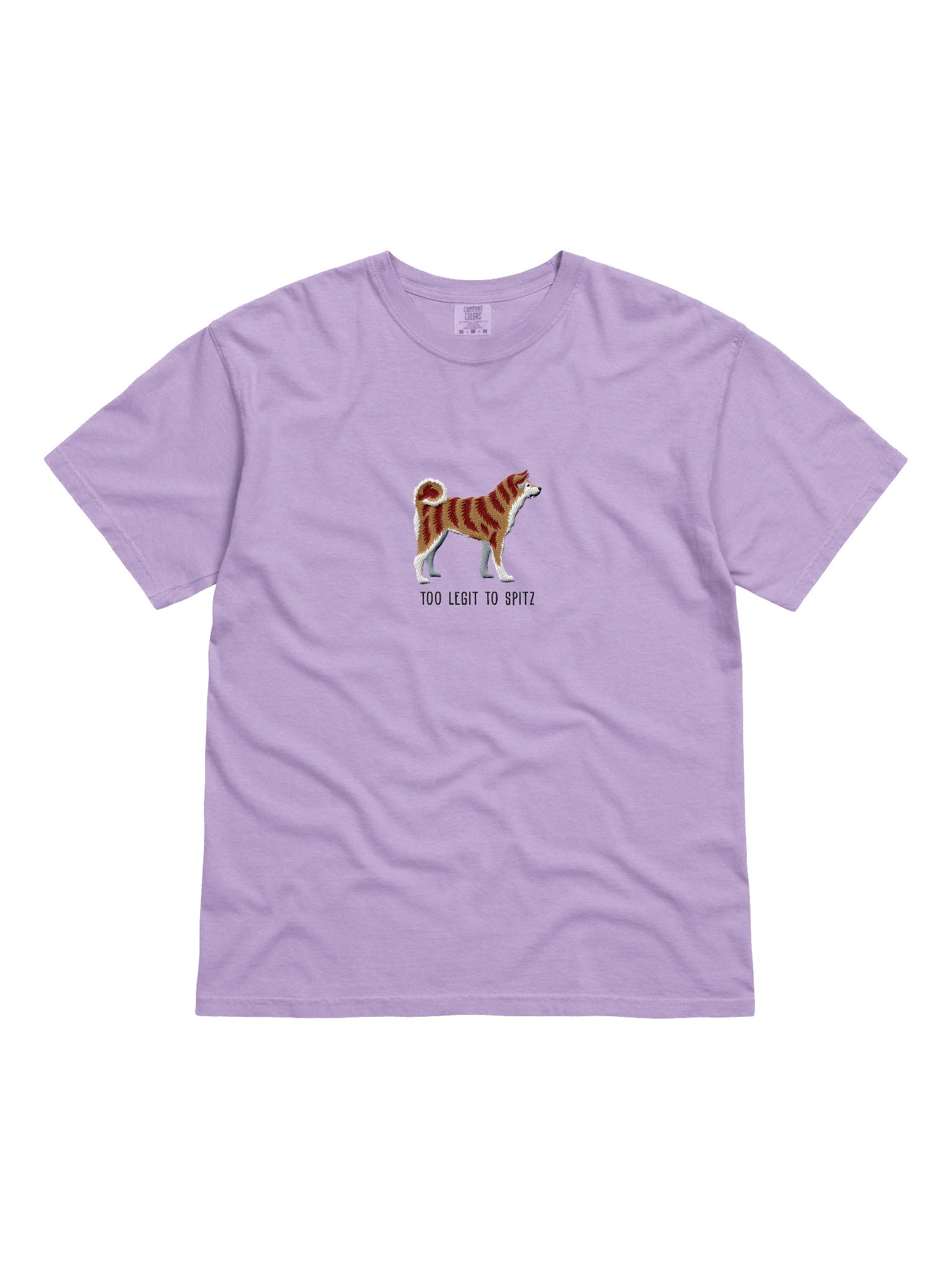 Too Legit to Spitz T-Shirt(Embroidered) of a Japanese Akita Inu(Brindle) product image (4)