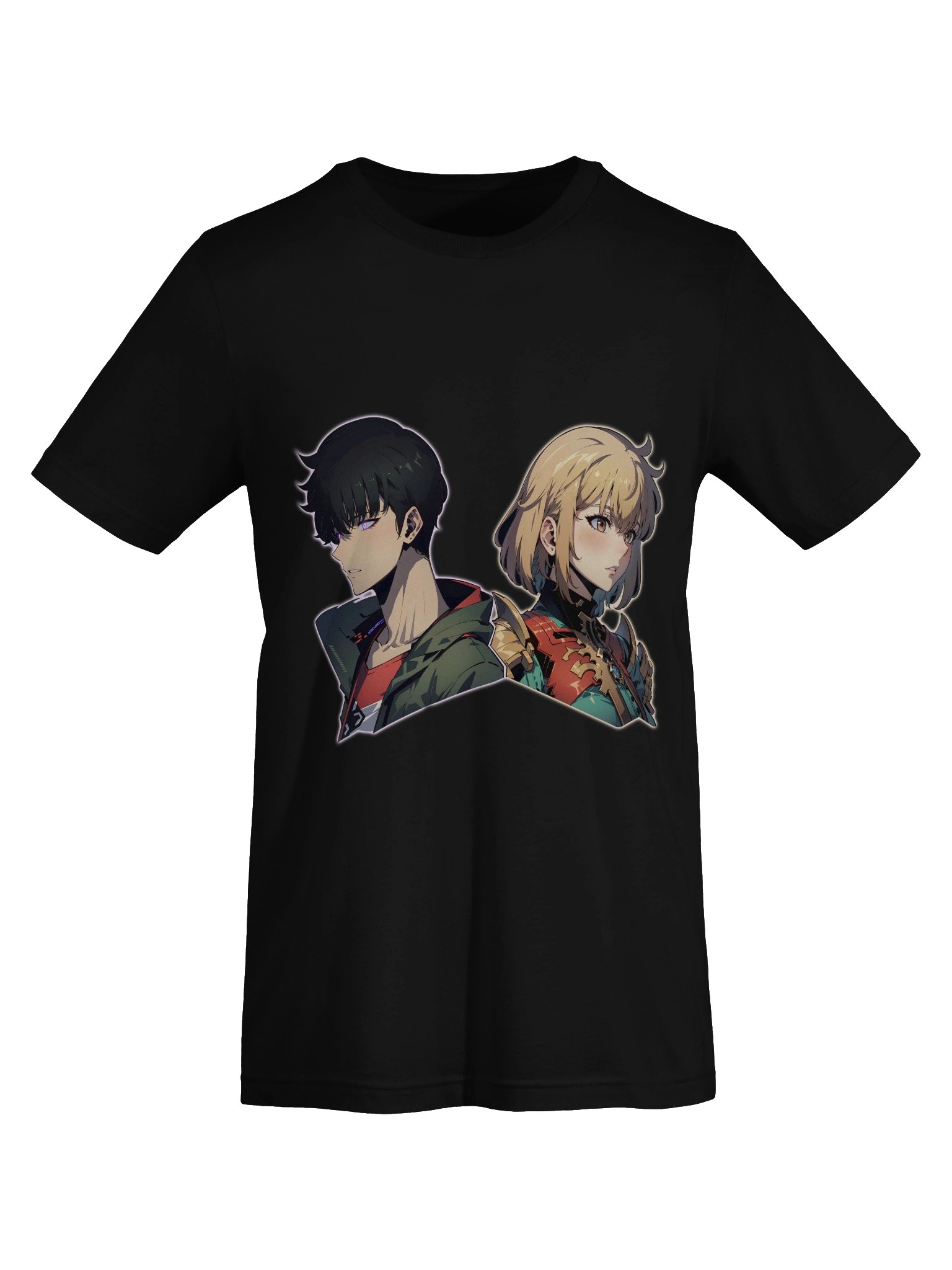 Shadow Monarch & Radiant Blade Duo Anime Streetwear Tee product image (8)