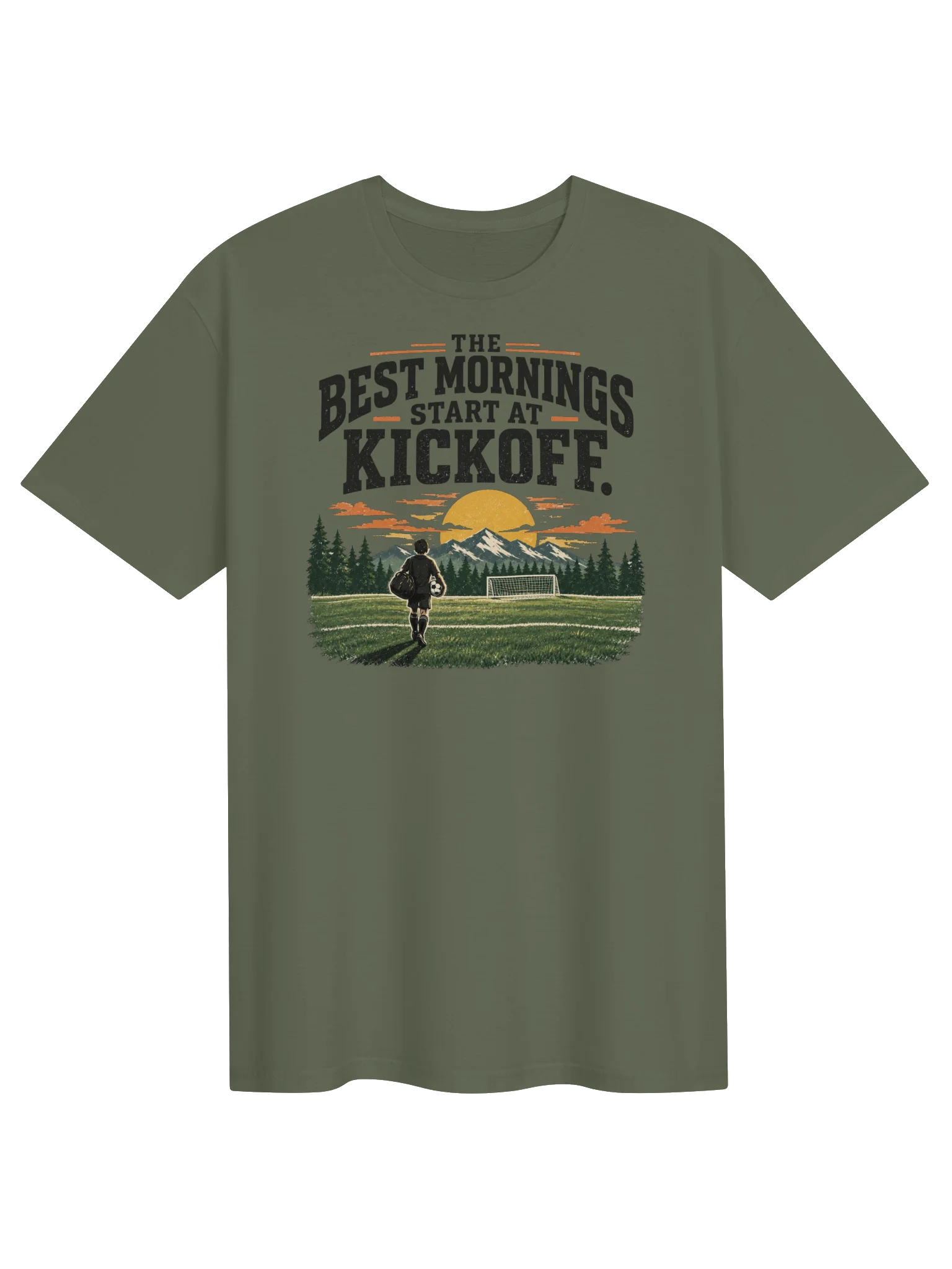The Best Mornings Start at Kickoff Soccer Tee product image (1)